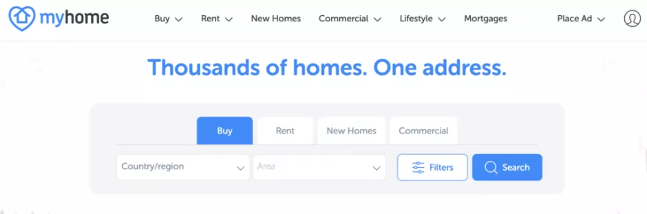 The new look search on MyHome