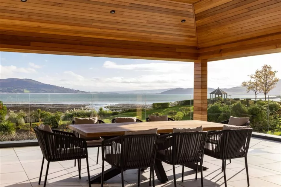 You can take in the sights of Lough Swilly from the terrace