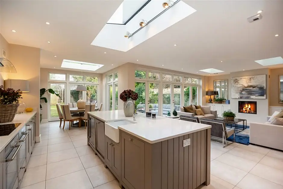 Open plan kitchen