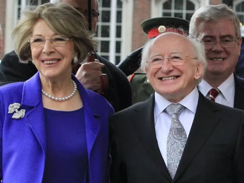 New president Michael D Higgins has a new home at the Áras