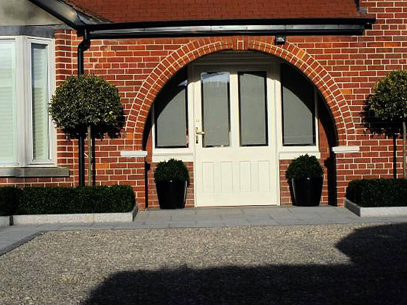 Granite driveway design and landscaping in Terenure