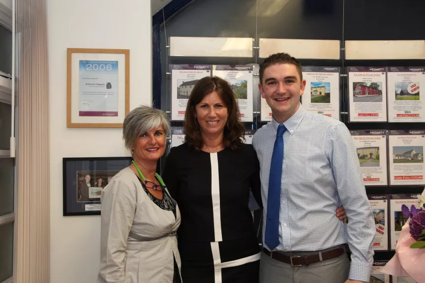Anne O'Connell, Adrianna Hegarty & Kyle Kennedy of Hegarty Properties