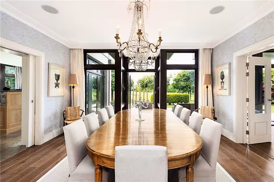 A dining area at The Lucas