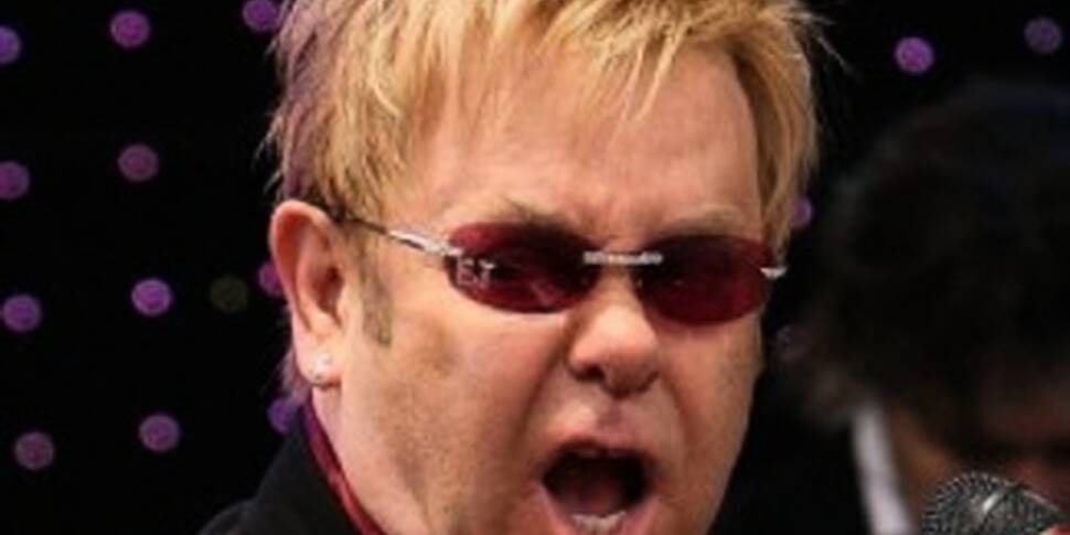 Elton John getting ready for a...