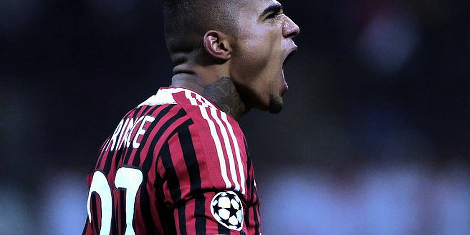 Boateng and Milan walk off pit...