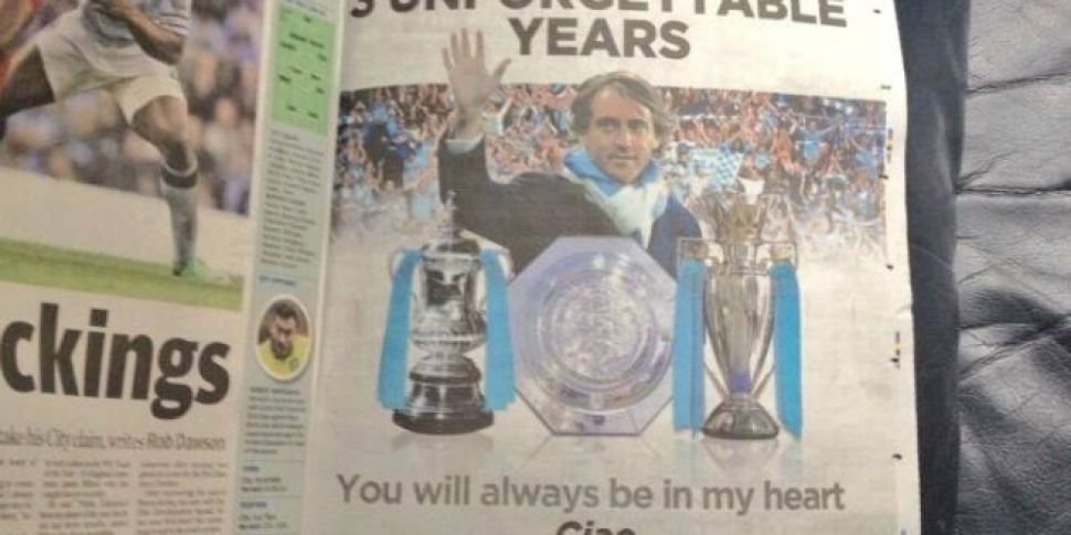 Mancini takes out full page ad...