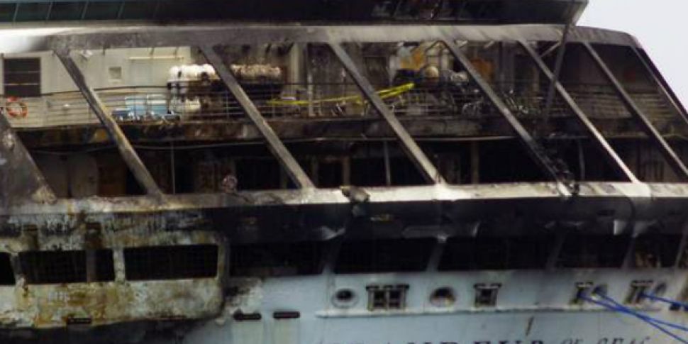 Blaze breaks out aboard Bahama...