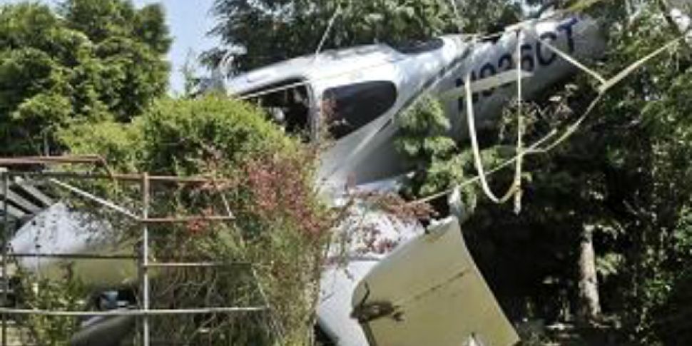 Plane crashes in back garden