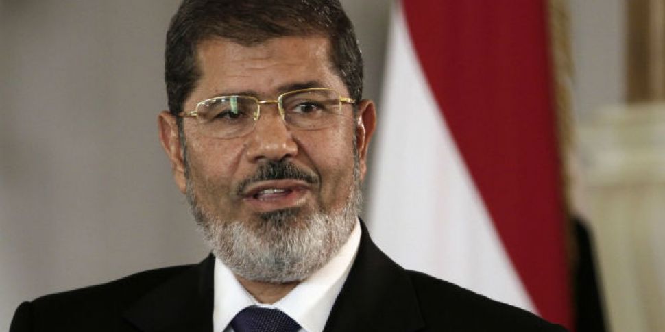 Former Egyptian president Mors...