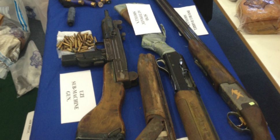 Gardai say weapons seized will...