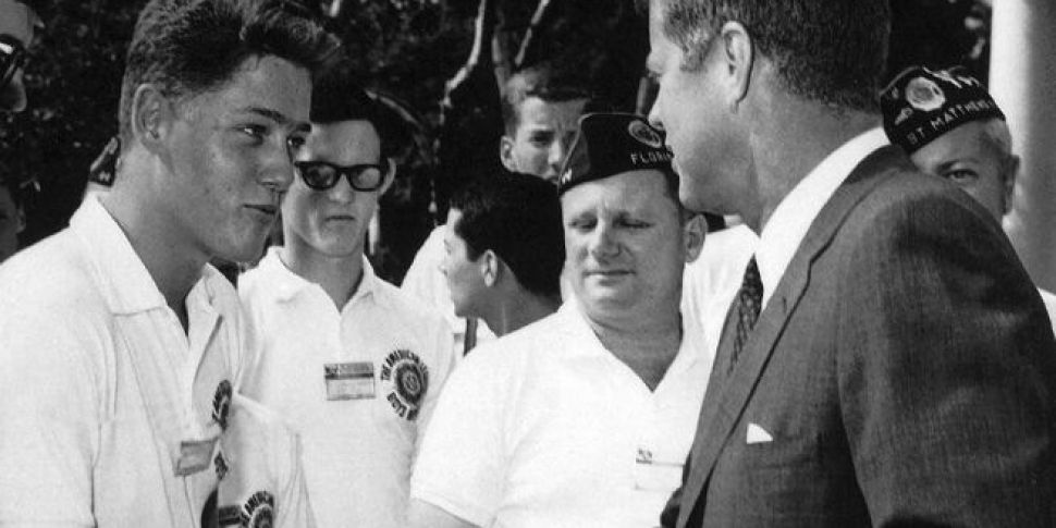PIC: Bill Clinton and JFK meet...
