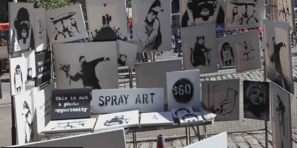 VIDEO: Banksy Sells Artwork Wo...