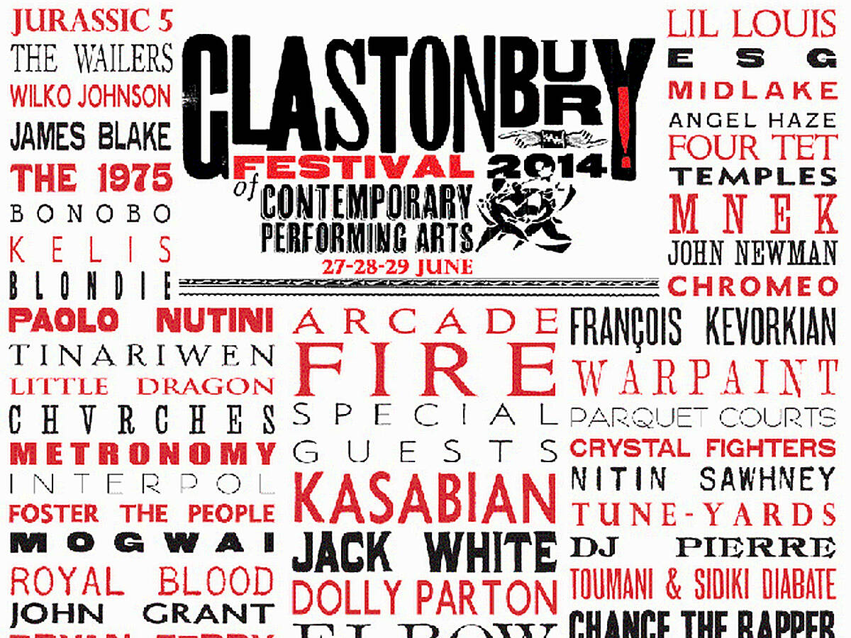 Glastonbury 2014 deals lineup