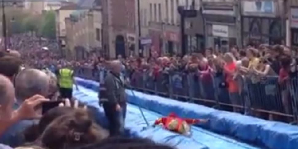 Giant waterslide takes over Br...