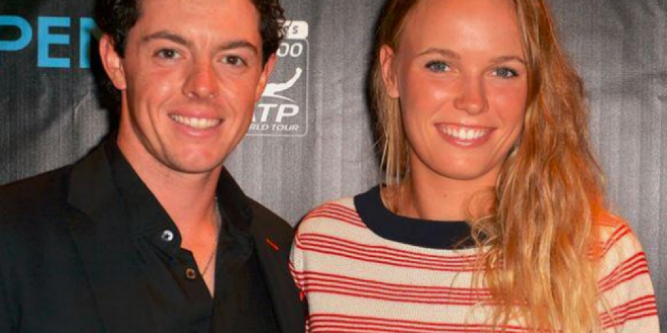 Caroline Wozniacki breaks her...