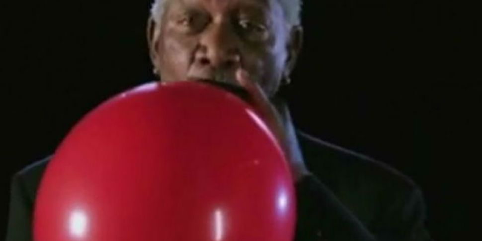 Morgan Freeman on helium goes...