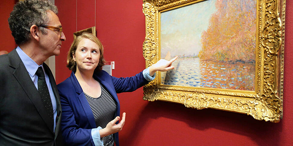 Monet painting damaged at Nati...