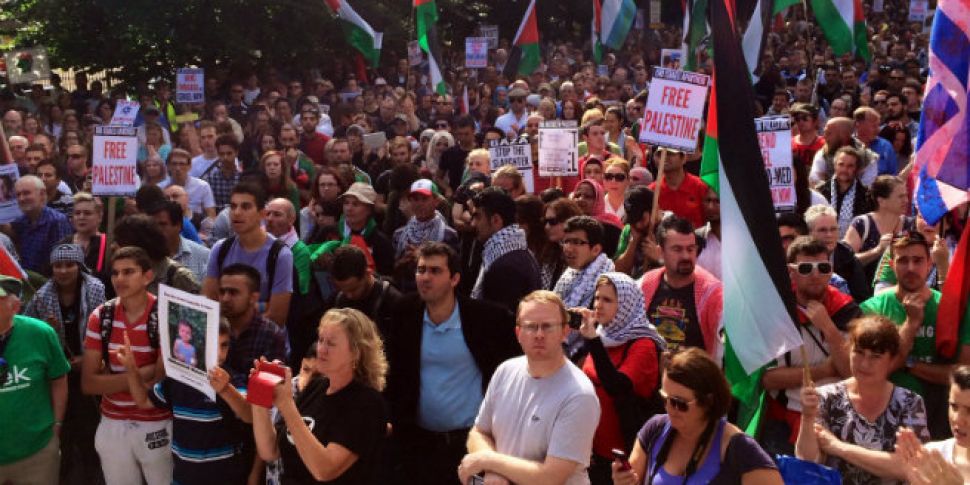 5,000 protest in Dublin as Isr...