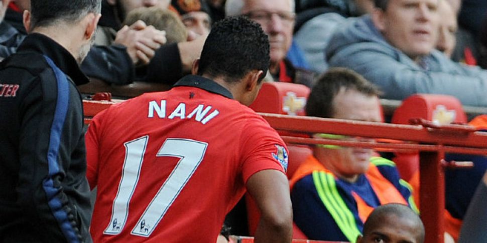 Young Man Utd fan floors Nani...