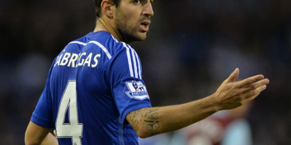 Fabregas out with hamstring in...