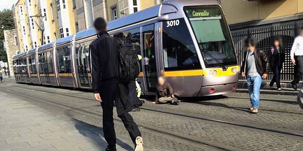 Luas disruption after man &...