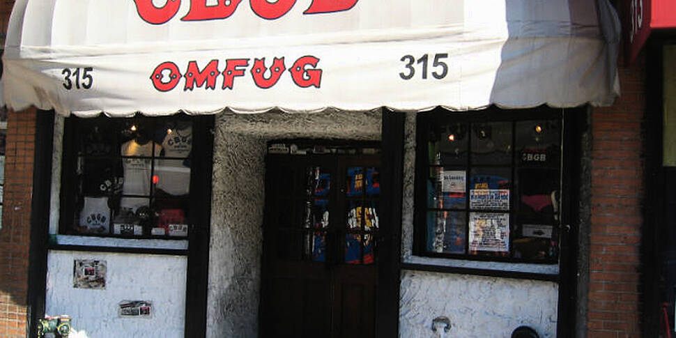 The Legendary CBGB club in New...