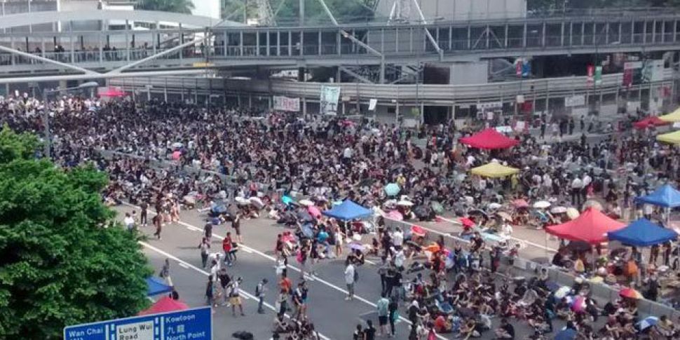 Hong Kong protests continue as...