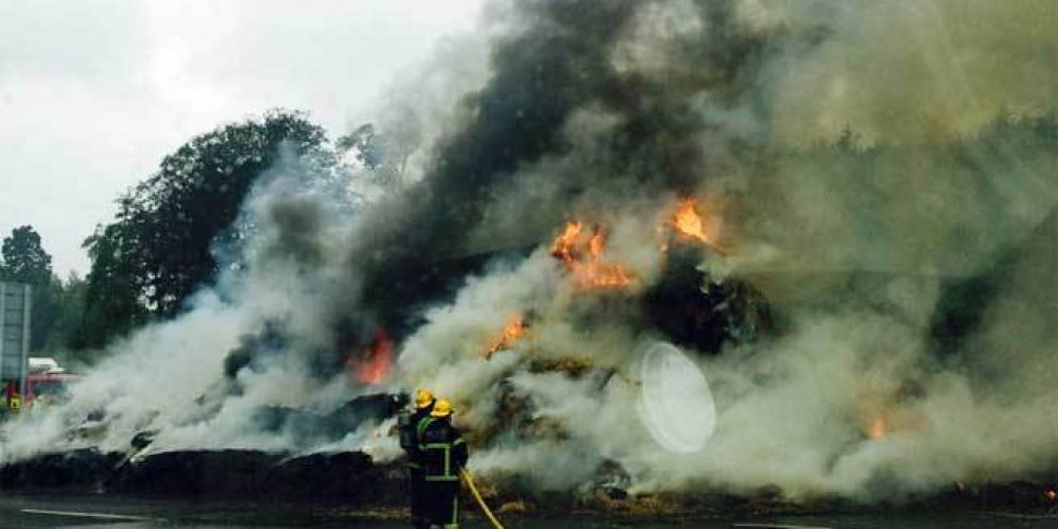 M50 reopens after a truck went...