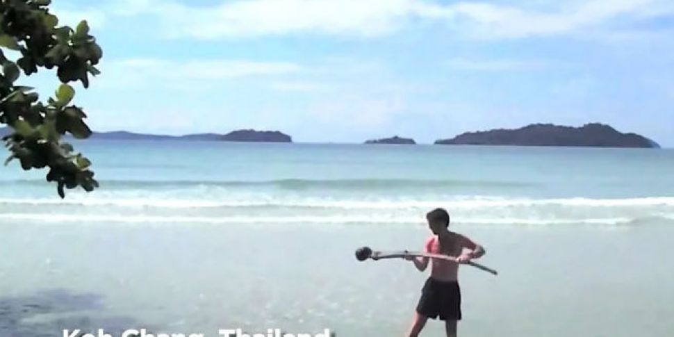 VIDEO: Hurling literally goes...
