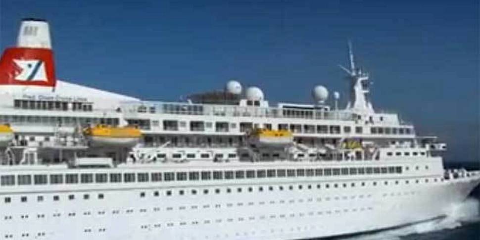 Cruise ship catches fire off t...