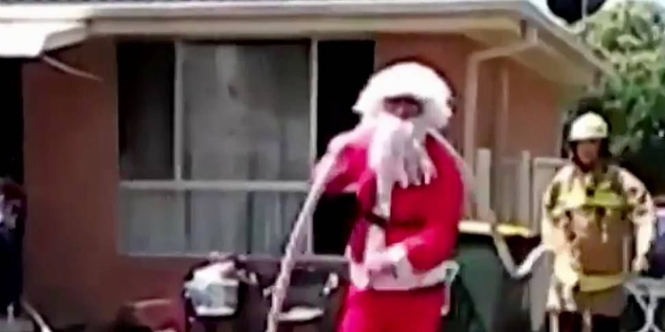 VIDEO: Santa helps to save man...