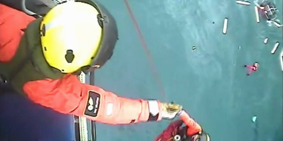 VIDEO: Irish crew rescued from...