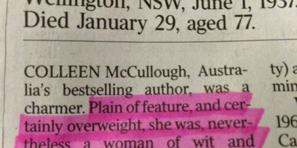 Australian newspaper describes...