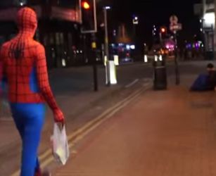 A man dressed as Spider-Man is helping feed the homeless in Birmingham |  Newstalk