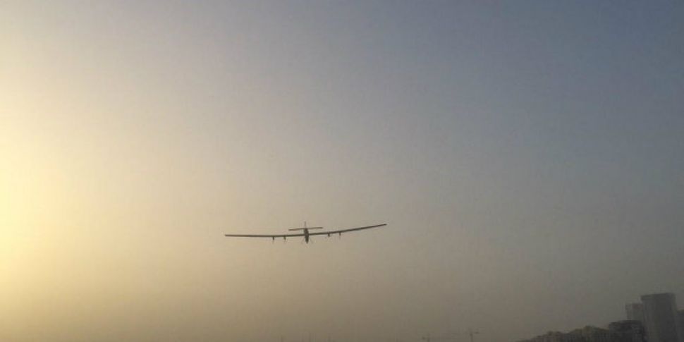 Solar-powered plane embarks on...