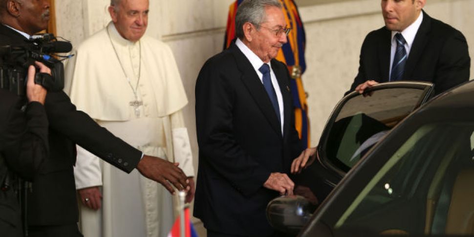 Pope Francis meets with Raul C...