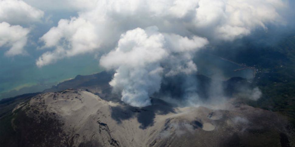 Volcano erupts on remote islan...