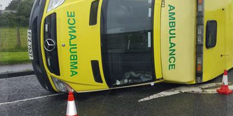 Ambulance overturns in Norther...