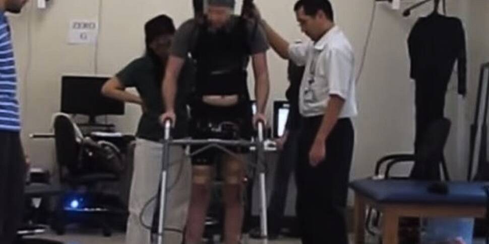 WATCH: Paralysed man walks wit...