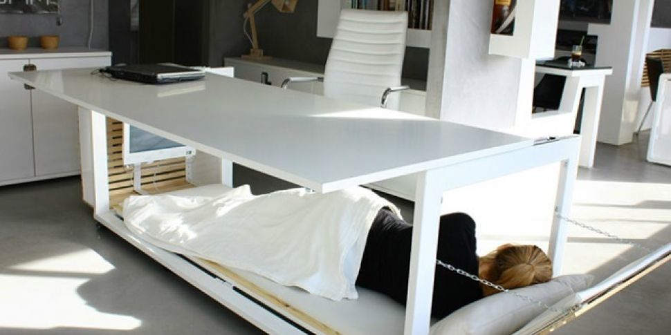 Someone Has Invented A Work Desk That Turns Into A Bed So You Can