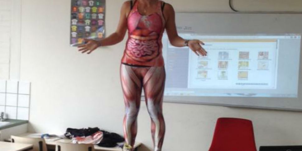 Secondary school teacher strip...