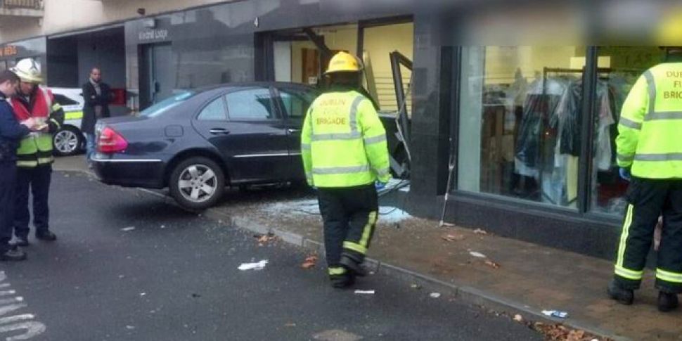 LOOK: Car drives through shop...