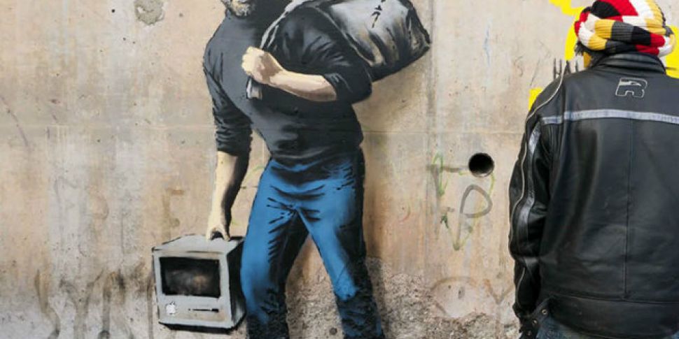 Banksy&#39;s Steve Jobs pa...