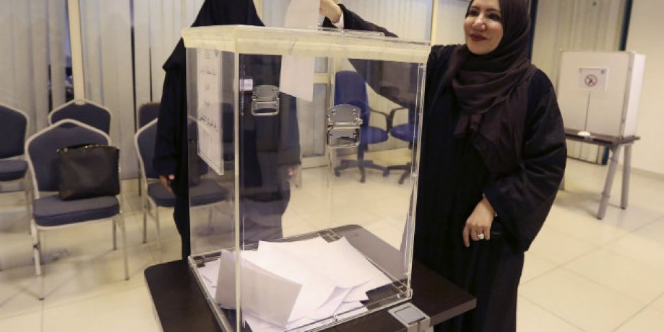 Voting underway in first Saudi...