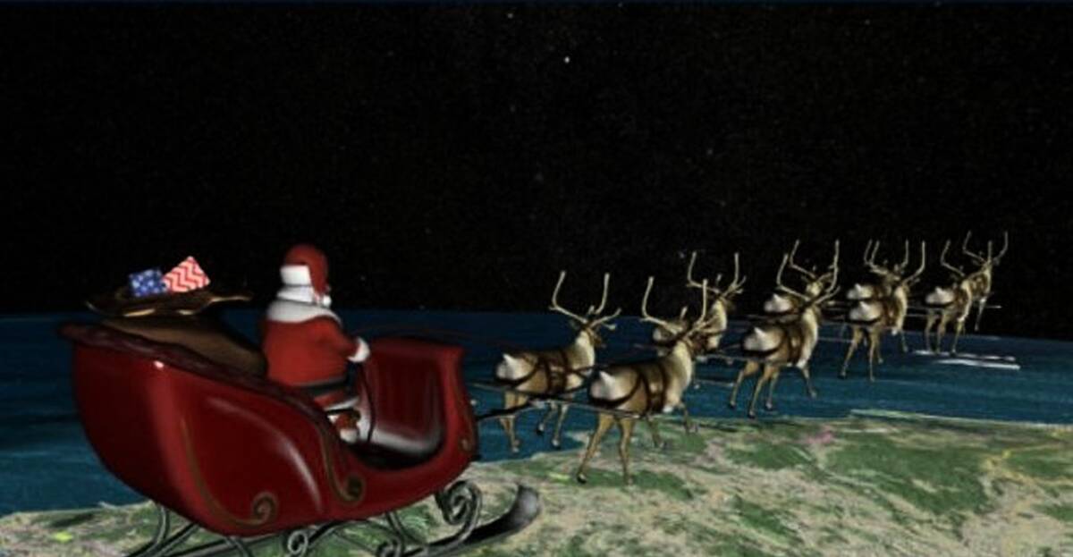 WATCH A livefeed of Santa's progress as he travels around the world