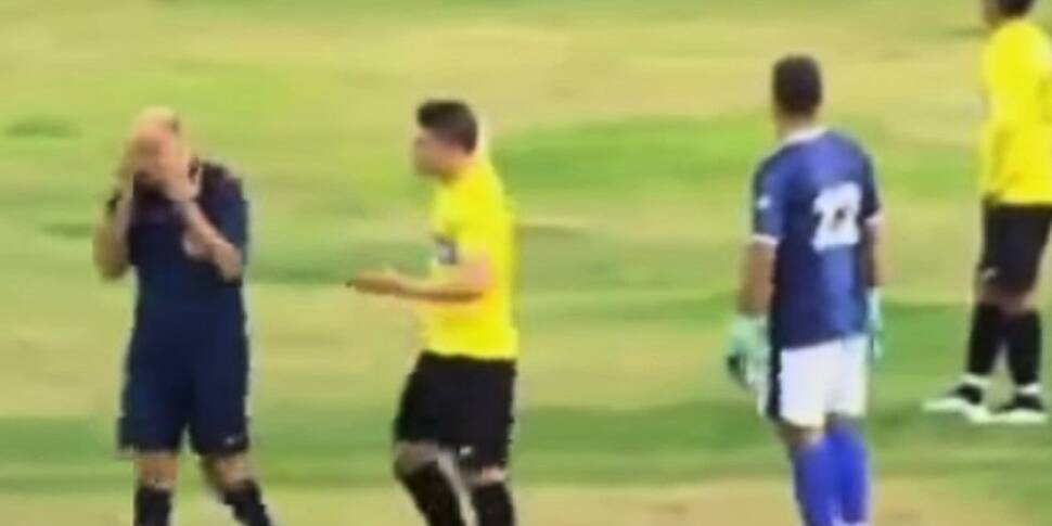 WATCH: Referee breaks down in...