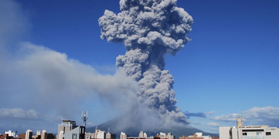 WATCH: Japanese volcano erupts...