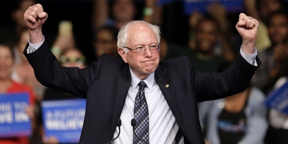 Bernie Sanders claims victory...