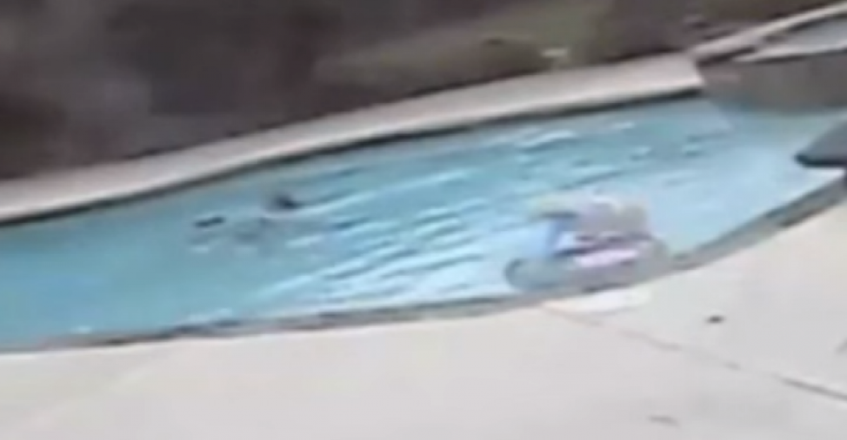 Watch Five Year Old Girl Jumps Into Pool To Save Mum Who Had Suffered