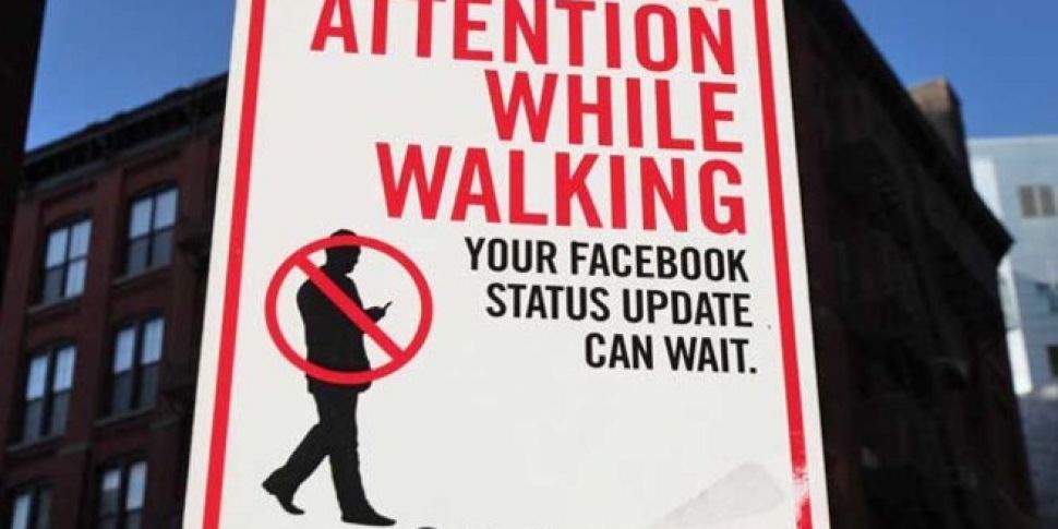 Texting while walking could so...